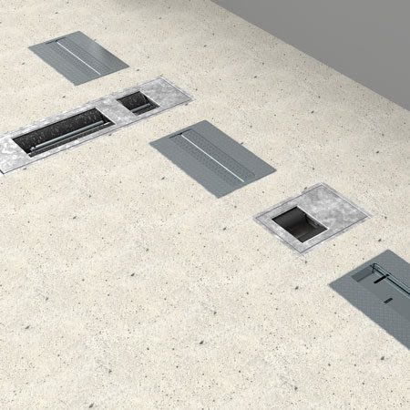 BM1010 testlinie med bremseprøvestand, hastighedstester og hjulklamper - 3D illustration